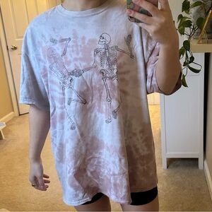 Desert Dreamer Skeleton Graphic Tie-Dye T-Shirt